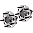 Rear, Driver and Passenger Side Wheel Hub, 5 Lugs, With Bearing
