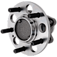 Rear, Driver and Passenger Side Wheel Hub, 5 Lugs, With Bearing