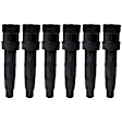 Ignition Coils, Set of 6, (4 Cyl., 2.4L Engine)/(6 Cyl., 3.3L/3.5L/3.8L Engines), Blade Type, 2-Prong Terminal