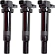 Ignition Coils, Set of 3, 4/6 Cyl., 2.4L/2.7L/3.8L Engines, Blade Type, 2-Prong Terminal