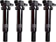 Ignition Coils, Set of 4, 4/6 Cyl., 2.4L/2.7L/3.8L Engines, Blade Type, 2-Prong Terminal