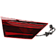 Driver and Passenger Side, Inner Halogen Tail Light, With bulb(s), Red Lens, Sedan, CAPA Certified
