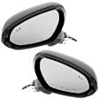 Driver and Passenger Side Mirrors, Power Adjust, Manual Folding, Heated, Paintable, No Signal Light, No Memory, No Puddle Light, No Auto-Dimming, With Blind Spot Detection in Glass