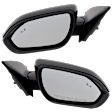 Driver and Passenger Side Mirrors, Power Adjust, Manual Folding, Heated, Paintable, In-housing Signal Light, No Memory, No Puddle Light, No Auto-Dimming, With Blind Spot Detection in Glass