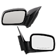Driver and Passenger Side Mirror, Power Adjust, Heated, Manual Folding, Textured Black, No Signal Light, No Memory, No Puddle Light, No Auto-Dim, No Blind Spot Feature