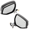 Driver and Passenger Side Mirror, Power Adjust, Heated, Manual Folding, Paintable, In-housing Signal Light, No Memory, No Puddle Light, No Auto-Dim, With Blind Spot Detection in Glass