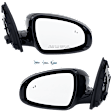 Driver and Passenger Side Mirror, Power Adjust, Heated, Power Folding, Paintable, In-housing Signal Light, No Memory, No Puddle Light, No Auto-Dim, With Blind Spot Detection in Glass