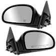 Driver and Passenger Side Mirror, Power Adjust, Heated, Manual Folding, Paintable, No Signal Light, No Memory, No Puddle Light, No Auto-Dim, No Blind Spot Feature