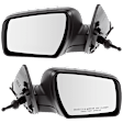 Driver and Passenger Side Non-Towing Mirrors, Manual Adjust, Manual Folding, Non-Heated, Textured Black, No Signal Light, No Memory, No Puddle Light, No Auto-Dimming