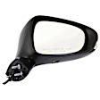 Driver and Passenger Side Mirror, Power Adjust, Heated, Manual Folding, Paintable, In-housing Signal Light, No Memory, With Puddle Light, No Auto-Dim, No Blind Spot Feature