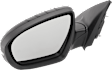 Driver and Passenger Side Mirrors, Power Adjust, Manual Folding, Non-Heated, Paintable, In-housing Signal Light, No Memory, No Puddle Light, No Auto-Dimming, No Blind Spot Feature