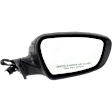 2014-2016 Kia Forte5 - Driver and Passenger Side Mirrors, Power Adjust, Power Folding, Heated, Paintable, In-housing Signal Light, No Memory, No Puddle Light, No Auto-Dimming, No Blind Spot Feature, Sedan