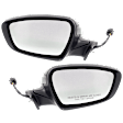 Driver and Passenger Side Mirror, Power Adjust, Heated, Power Folding, Paintable, In-housing Signal Light, No Memory, With Puddle Light, No Auto-Dim, No Blind Spot Feature