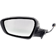 Driver and Passenger Side Mirror, Power Adjust, Heated, Power Folding, Paintable, In-housing Signal Light, No Memory, With Puddle Light, No Auto-Dim, No Blind Spot Feature