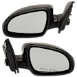 Driver and Passenger Side Mirror, Power Adjust, Heated, Manual Folding, Paintable, No Signal Light, No Memory, No Puddle Light, No Auto-Dim, No Blind Spot Feature