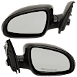 Driver and Passenger Side Mirror, Power Adjust, Non-Heated, Manual Folding, Paintable, No Signal Light, No Memory, No Puddle Light, No Auto-Dim, No Blind Spot Feature