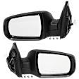 Driver and Passenger Side Mirror, Power Adjust, Non-Heated, Manual Folding, Textured Black, In-housing Signal Light, No Memory, No Puddle Light, No Auto-Dim, No Blind Spot Feature