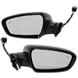 Driver and Passenger Side Mirrors, Power Adjust, Power Folding, Heated, Paintable, In-housing Signal Light, No Memory, With Puddle Light, No Auto-Dimming, With Blind Spot Detection in Glass