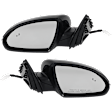 Driver and Passenger Side Mirrors, Power Adjust, Power Folding, Heated, Paintable, In-housing Signal Light, No Memory, No Puddle Light, No Auto-Dimming, With Blind Spot Detection in Glass
