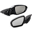 Driver and Passenger Side Mirrors, Power Adjust, Power Folding, Heated, Chrome, In-housing Signal Light, No Memory, No Puddle Light, No Auto-Dimming, With Blind Spot Detection in Glass
