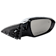 Driver and Passenger Side Mirrors, Power Adjust, Power Folding, Heated, Chrome, In-housing Signal Light, No Memory, No Puddle Light, No Auto-Dimming, With Blind Spot Detection in Glass