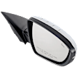 Driver and Passenger Side Mirrors, Power Adjust, Power Folding, Heated, Chrome, In-housing Signal Light, No Memory, No Puddle Light, No Auto-Dimming, With Blind Spot Detection in Glass