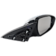 Driver and Passenger Side Mirrors, Power Adjust, Power Folding, Heated, Chrome, In-housing Signal Light, No Memory, No Puddle Light, No Auto-Dimming, With Blind Spot Detection in Glass