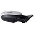 Driver and Passenger Side Mirrors, Power Adjust, Power Folding, Heated, Chrome, In-housing Signal Light, No Memory, No Puddle Light, No Auto-Dimming, With Blind Spot Detection in Glass