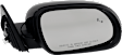Driver and Passenger Side Mirror, Power Adjust, Non-Heated, Manual Folding, Paintable, No Signal Light, No Memory, No Puddle Light, No Auto-Dim, With Blind Spot Detection in Glass