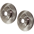 Front Brake Disc, Natural Finish, Plain Surface, Vented, 5 Lugs, 314.96 mm, 4.3L, 8Cyl
