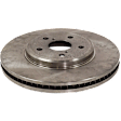Front and Rear Brake Disc, 4-Wheel Set, Plain Surface, Vented, 5 Lugs