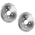 2015 Lexus RX450h Base - Rear Brake Disc, Natural Finish, Cross-drilled and Slotted, Solid, 5 Lugs, 309 mm, 3.5L 6Cyl