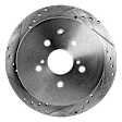 2015 Lexus RX450h Base - Rear Brake Disc, Natural Finish, Cross-drilled and Slotted, Solid, 5 Lugs, 309 mm, 3.5L 6Cyl