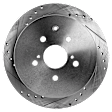 2015 Lexus RX450h Base - Rear Brake Disc, Natural Finish, Cross-drilled and Slotted, Solid, 5 Lugs, 309 mm, 3.5L 6Cyl