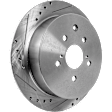 2015 Lexus RX450h Base - Rear Brake Disc, Natural Finish, Cross-drilled and Slotted, Solid, 5 Lugs, 309 mm, 3.5L 6Cyl