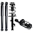 Front and Rear, Driver and Passenger Side Shock and Fully Loaded Strut