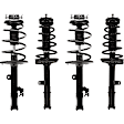 Front and Rear, Driver and Passenger Side Fully Loaded Strut, FWD