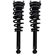 Front, Driver and Passenger Side Fully Loaded Struts, with Front Coil Spring