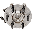 Rear, Driver and Passenger Side Wheel Hub, 6 Lugs, With Bearing, With Sensor