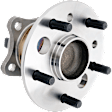 Rear, Driver and Passenger Side Wheel Hub, 5 Lugs, With Bearing, With Sensor