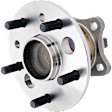 Rear, Driver and Passenger Side Wheel Hub, 5 Lugs, With Bearing, With Sensor