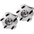 Rear, Driver and Passenger Side Wheel Hub, 5 Lugs, With Bearing
