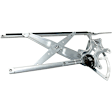 Front, Driver and Passenger Side Power Window Regulator, Without Motor