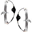 Front, Driver and Passenger Side Power Window Regulator, Without Motor