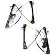 Front, Driver and Passenger Side Power Window Regulators, Without Motor