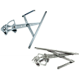 Front, Driver and Passenger Side Power Window Regulator, Without Motor