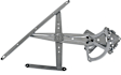 Front and Rear, Driver and Passenger Side Power Window Regulator, Without Motor