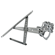 Front And Rear, Passenger Side Power Window Regulator, Without Motor