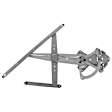 Front And Rear, Driver Side Power Window Regulator, Without Motor