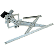 Front, Driver and Passenger Side Power Window Regulator, With Motor
